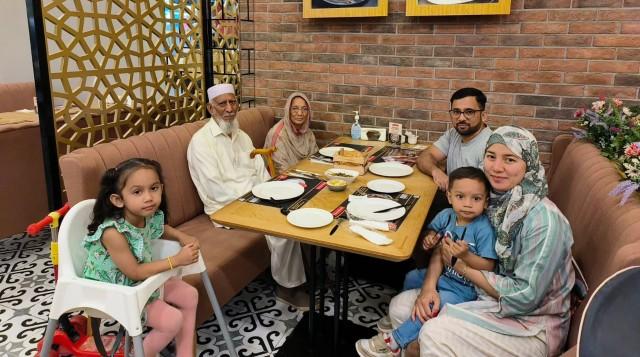 Maria Kathrina Kayani, who lives in the capital as a housewife and mother of three children, always looks forward to the celebration of Eid Al Adha as this is the best time to bond with her family and relatives. PHOTO COURTESY OF MARIA KATHRINA KAYANI