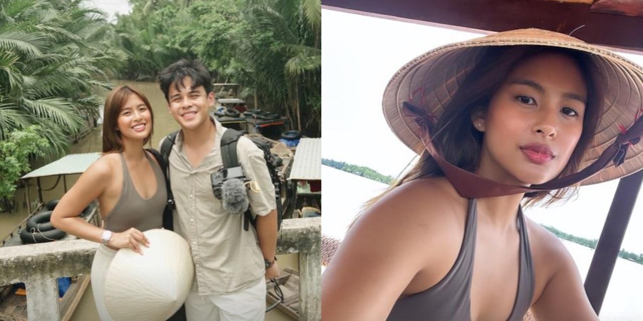 Gabbi Garcia, Khalil Ramos explore Mekong River in Vietnam
