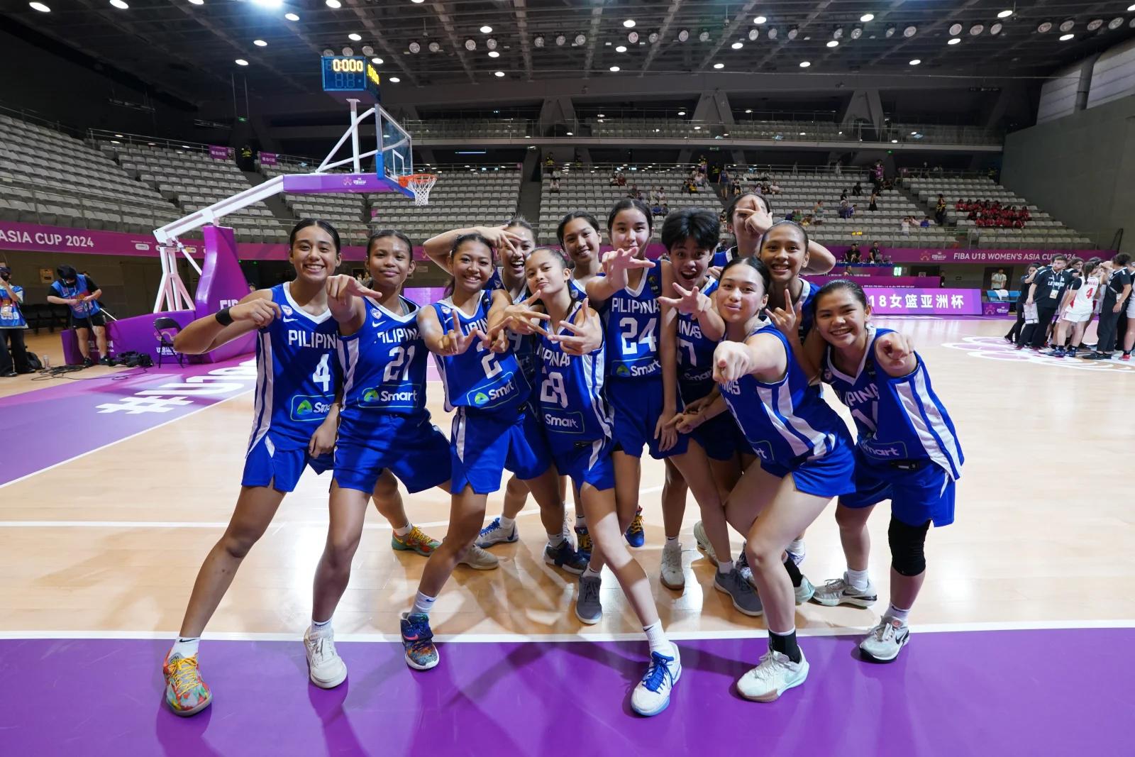 Gilas Pilipinas Girls at the FIBA U18 Asia Cup Division B