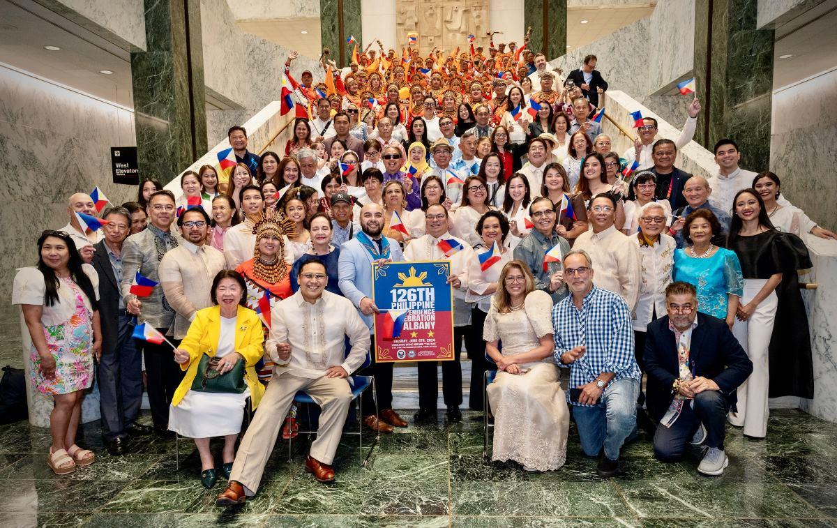 Filipino community at New York State Capitol for 126th Philippine Independence Day commemoration