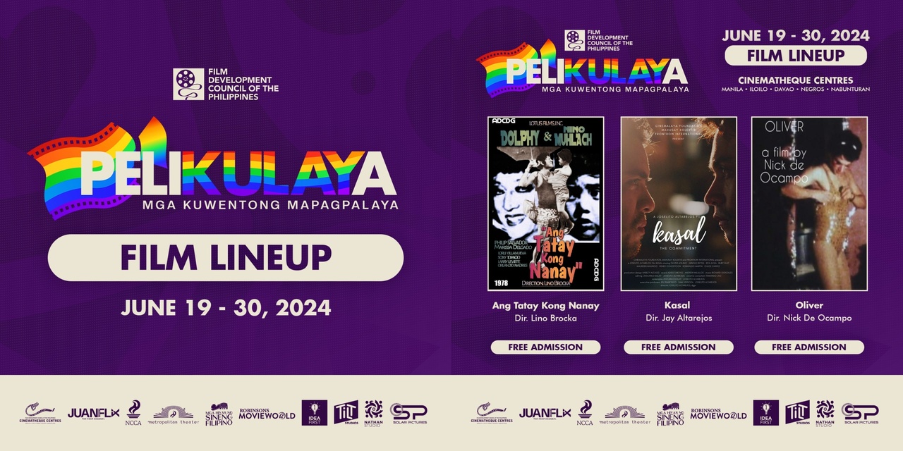 Pelikulaya 2024: FDCP to screen LGBTQ+ films starting June 19