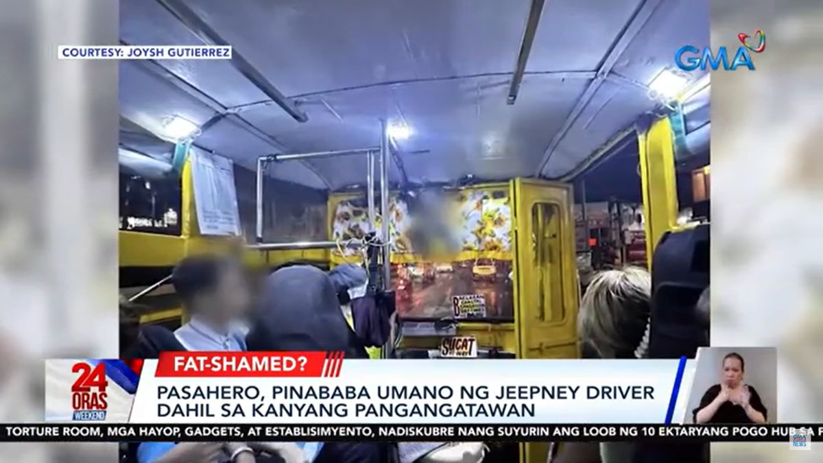 Jeepney driver, inirereklamo nang magpababa ng pasahero dahil umano sa pangangatawan nito thumbnail