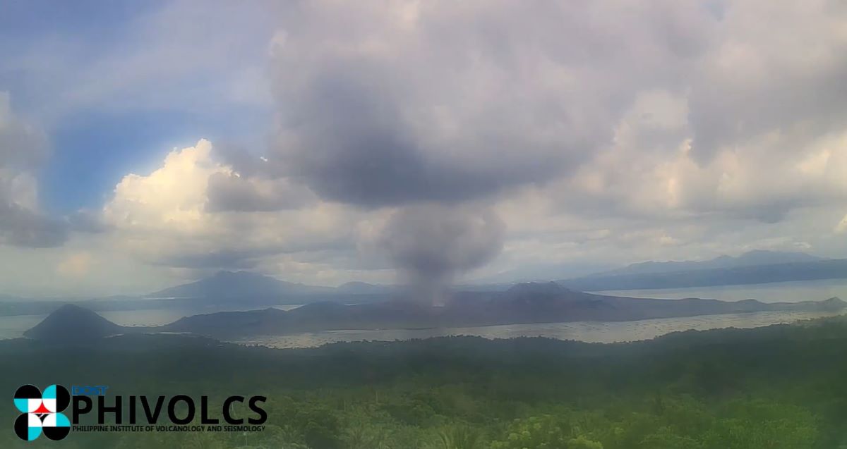 2 phreatic events recorded at Taal Volcano - PHIVOLCS