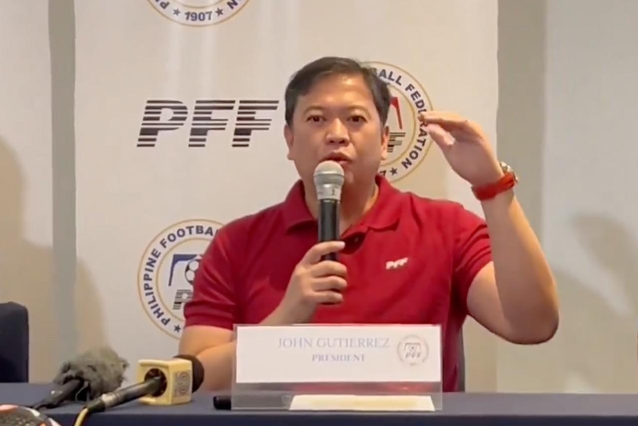 Philippine football PFF president John Gutierrez