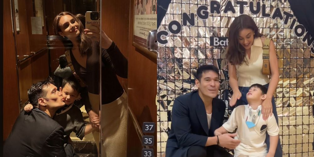 Max Collins, Pancho Magno reunite for son Skye’s moving-up day