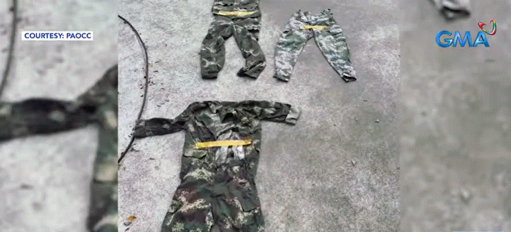 AFP: Alleged Chinese army uniforms found in Porac POGO hub are likely 'props'