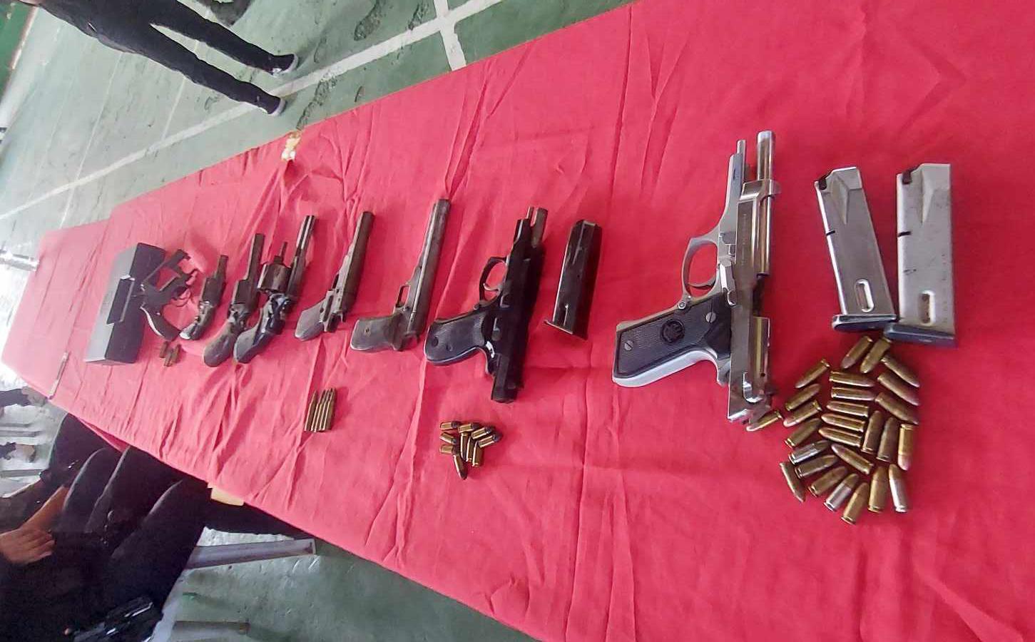 Firearms surrendered in Talisay, Cebu via Project BALA