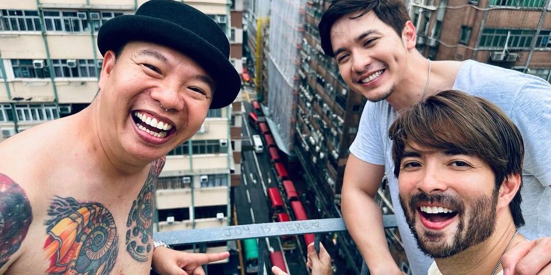 Alden Richards, Joross Gamboa, and Jeffrey Tam are now in Hong Kong for ‘Hello, Love, Again’