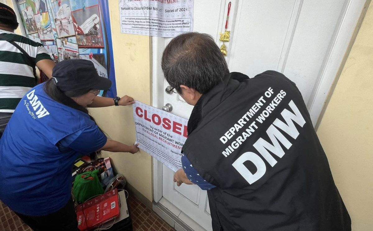 Travel agency in Bulacan shuttered over alleged illegal recruitment 