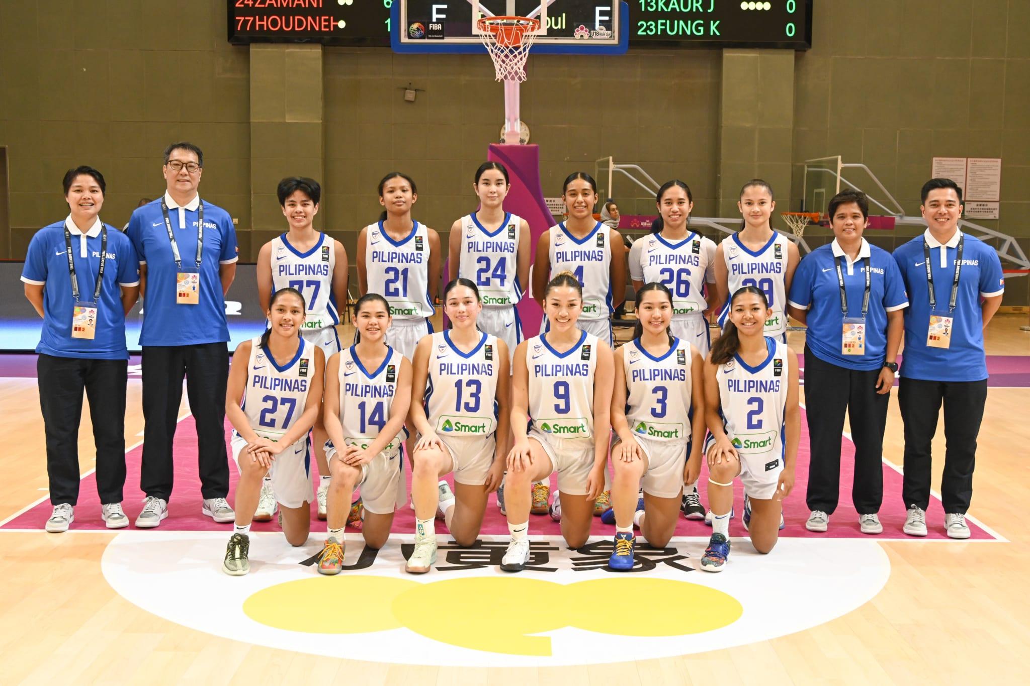 Gilas Pilipinas Girls at the FIBA U18 Women's Asia Cup Division B