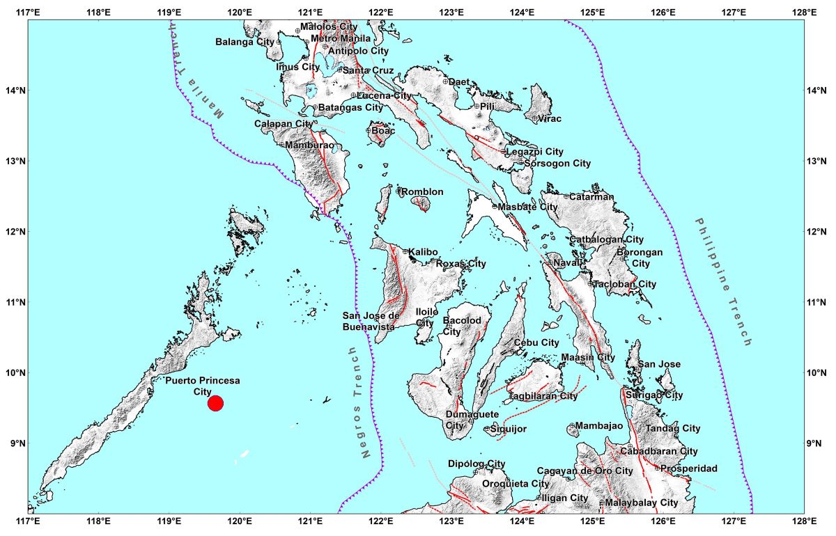 'Stable' Palawan vulnerable to seismic events, say PHIVOLCS scientists