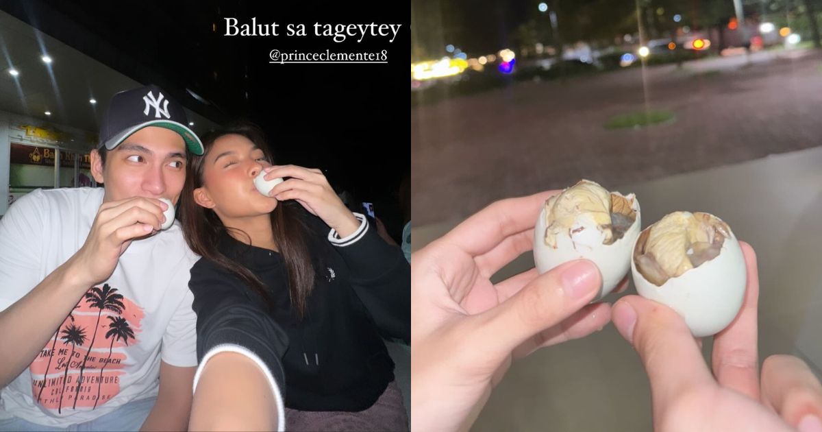 Althea Ablan, Prince Clemente go out on balut date