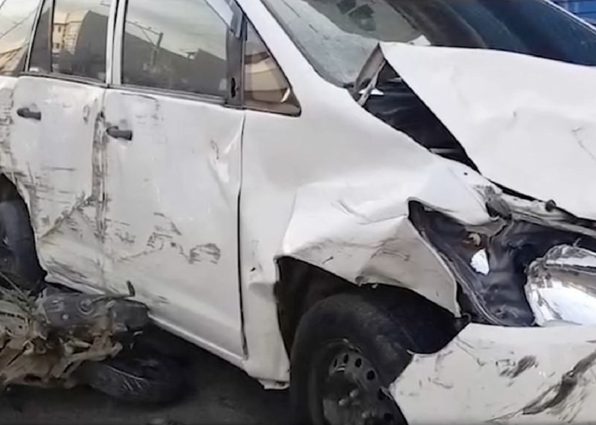 SUV rammed into parked motorcycles in Cebu City; 1 dead, 1 hurt