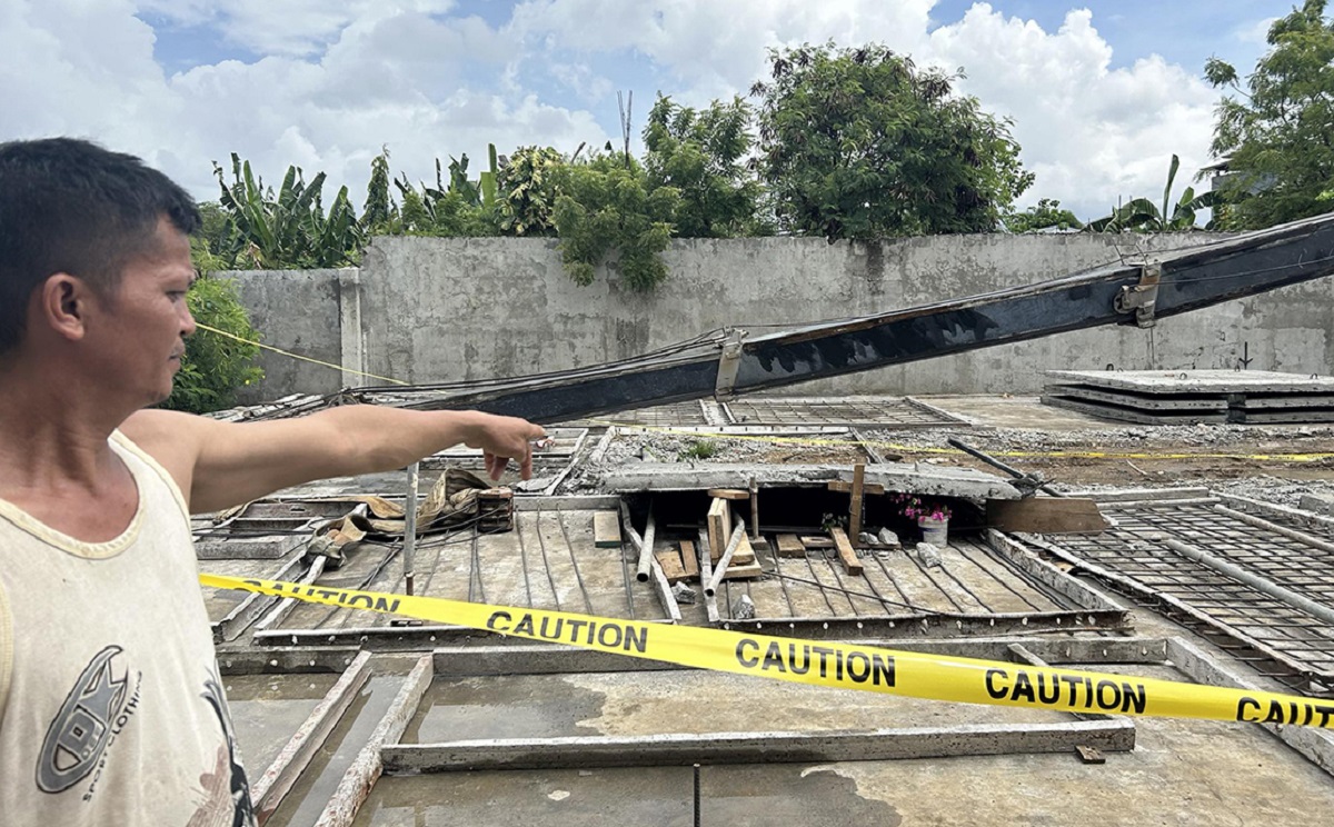 Precast wall falls from crane in Cebu; construction worker killed