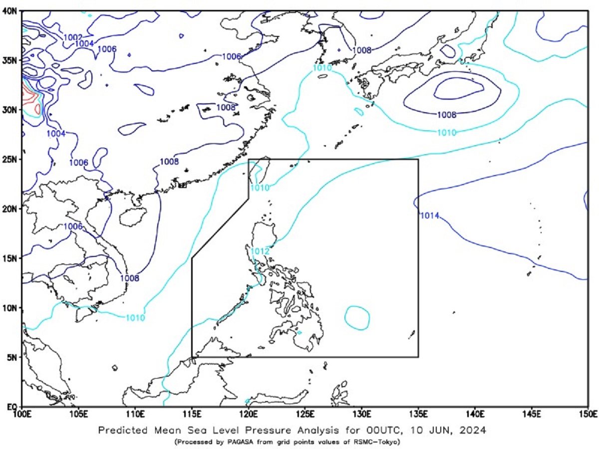Habagat to bring clouds, rain showers to Metro Manila, parts of Luzon