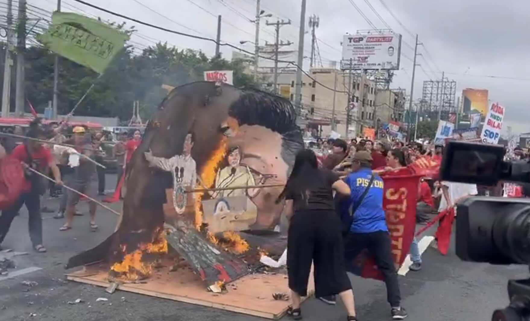 Rallies began early for President Marcos' third State of the Nation Address