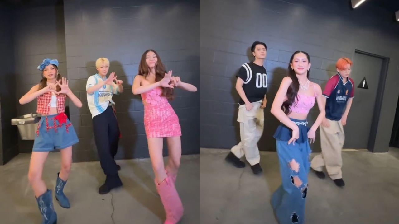 BINI's Colet, Stacey, and Sheena dance with ENHYPEN's Sunoo, Jay, and Heeseung in new video