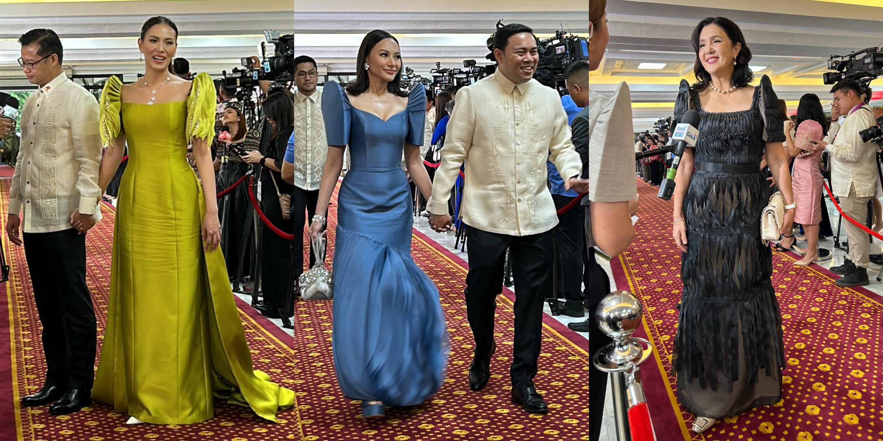 SONA 2024: Fringe, wave-inspired Filipinianas spotted on the red carpet