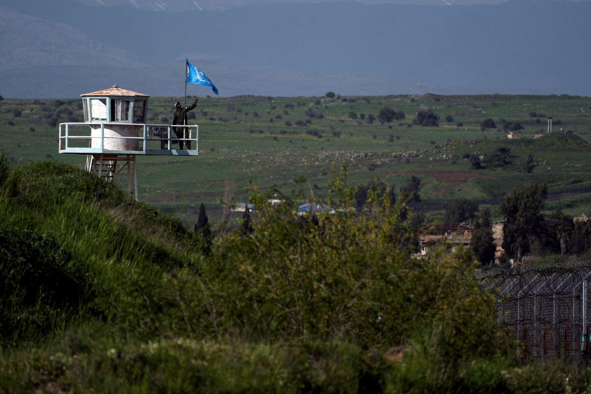 Israel-Syria border in the Israeli-occupied Golan Heights