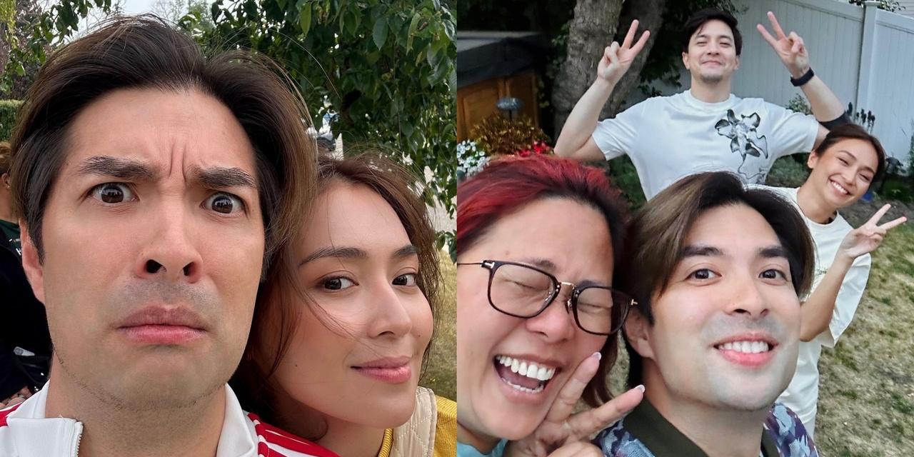 Joross Gamboa shares snaps with Alden Richards, Kathryn Bernardo at ‘Hello, Love, Again’ set in Canada