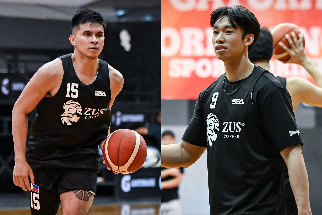 Kiefer Ravena and Dave Ildefonso of Strong Group