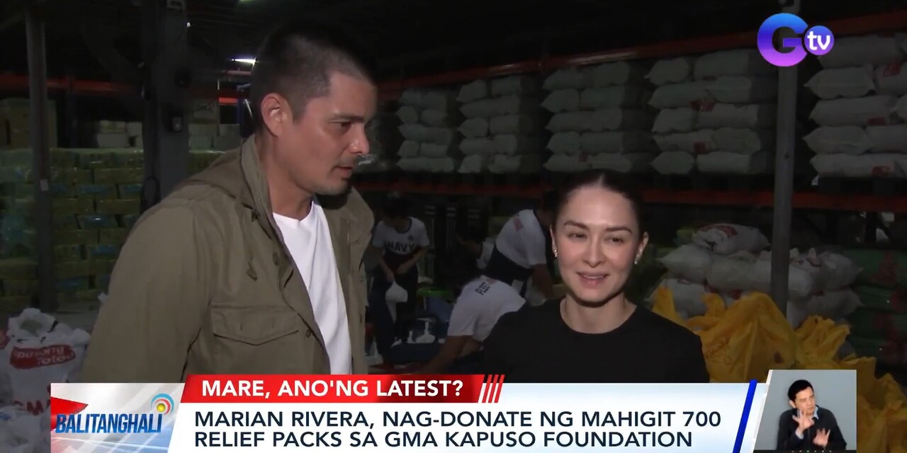 Marian Rivera, Dingdong Dantes donate over 700 relief packs for Typhoon  Carina victims | GMA News Online