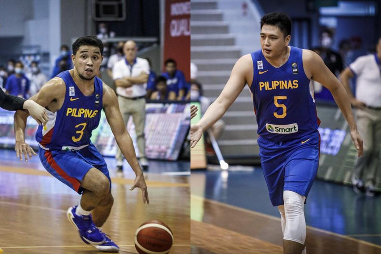 New Barangay Ginebra players RJ Abarrientos and Isaac Go