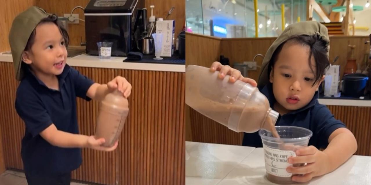 Saab Magalona’s son Vito is the coolest baby barista in new video