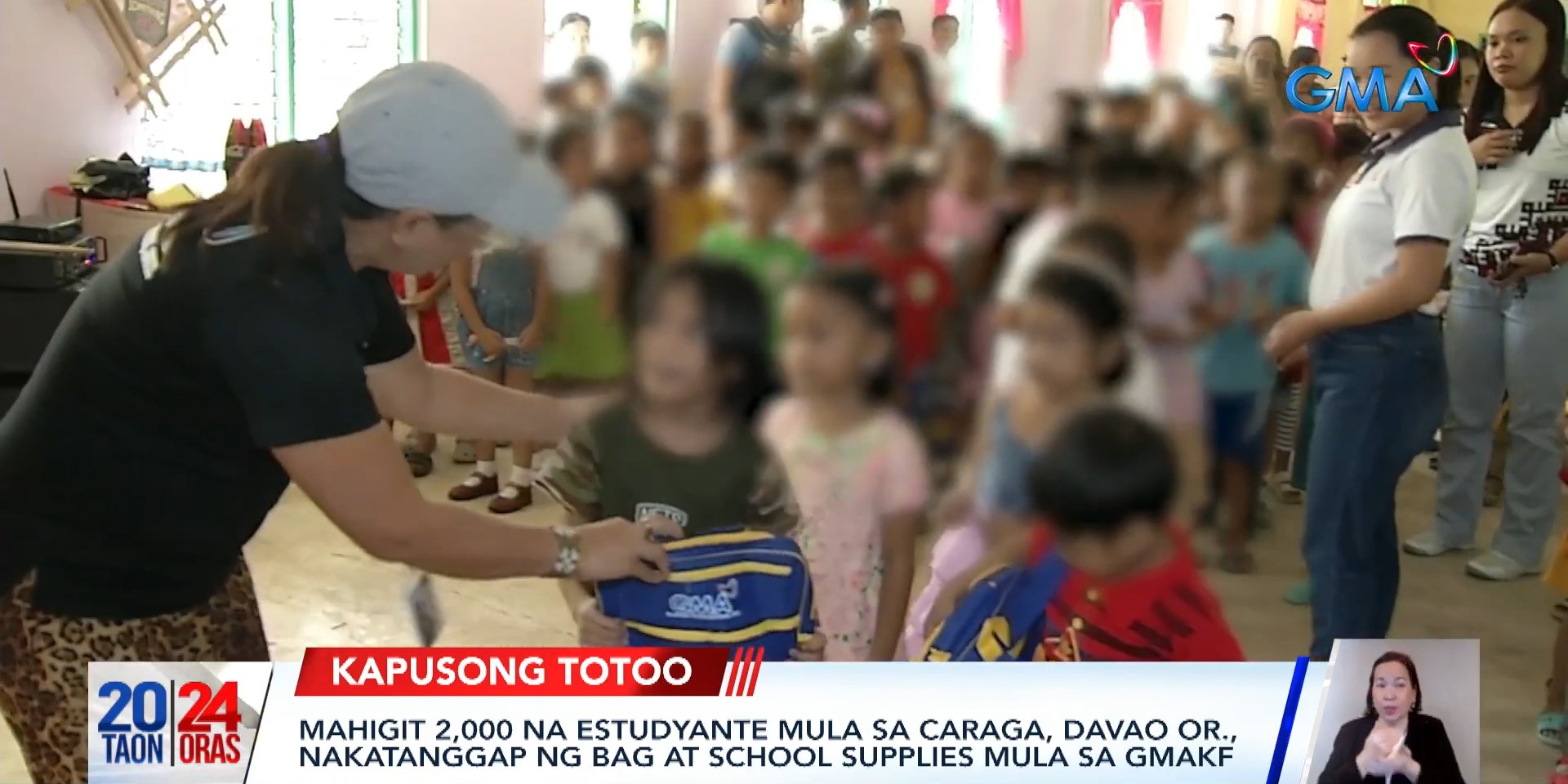 2,400 students in Caraga, Davao Oriental receive school supplies from
