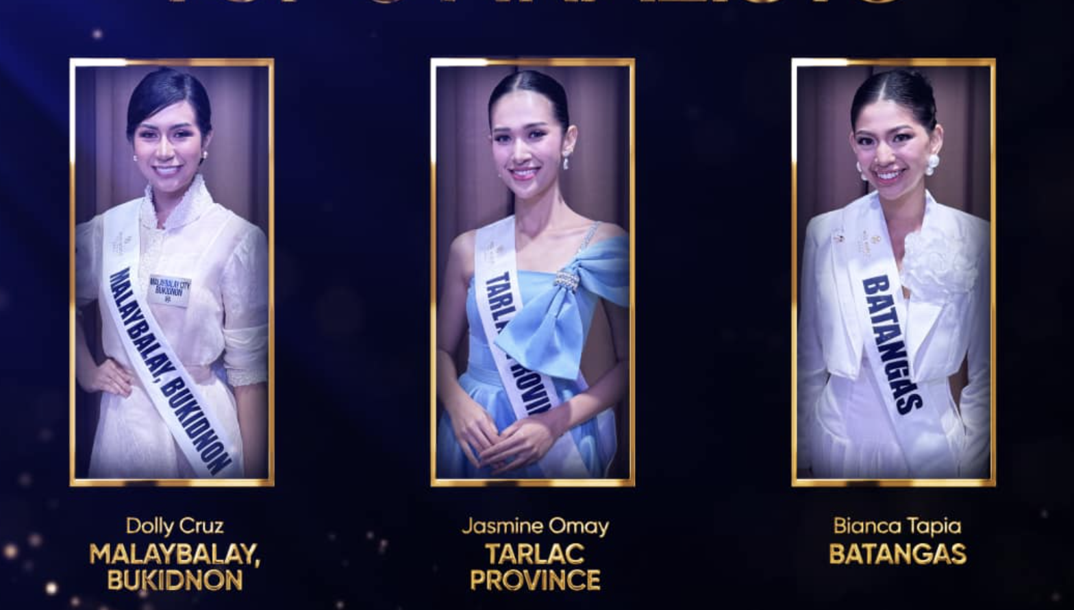 Miss World Philippines 2024 names Top 3 finalists of Head-to-Head Challenge 