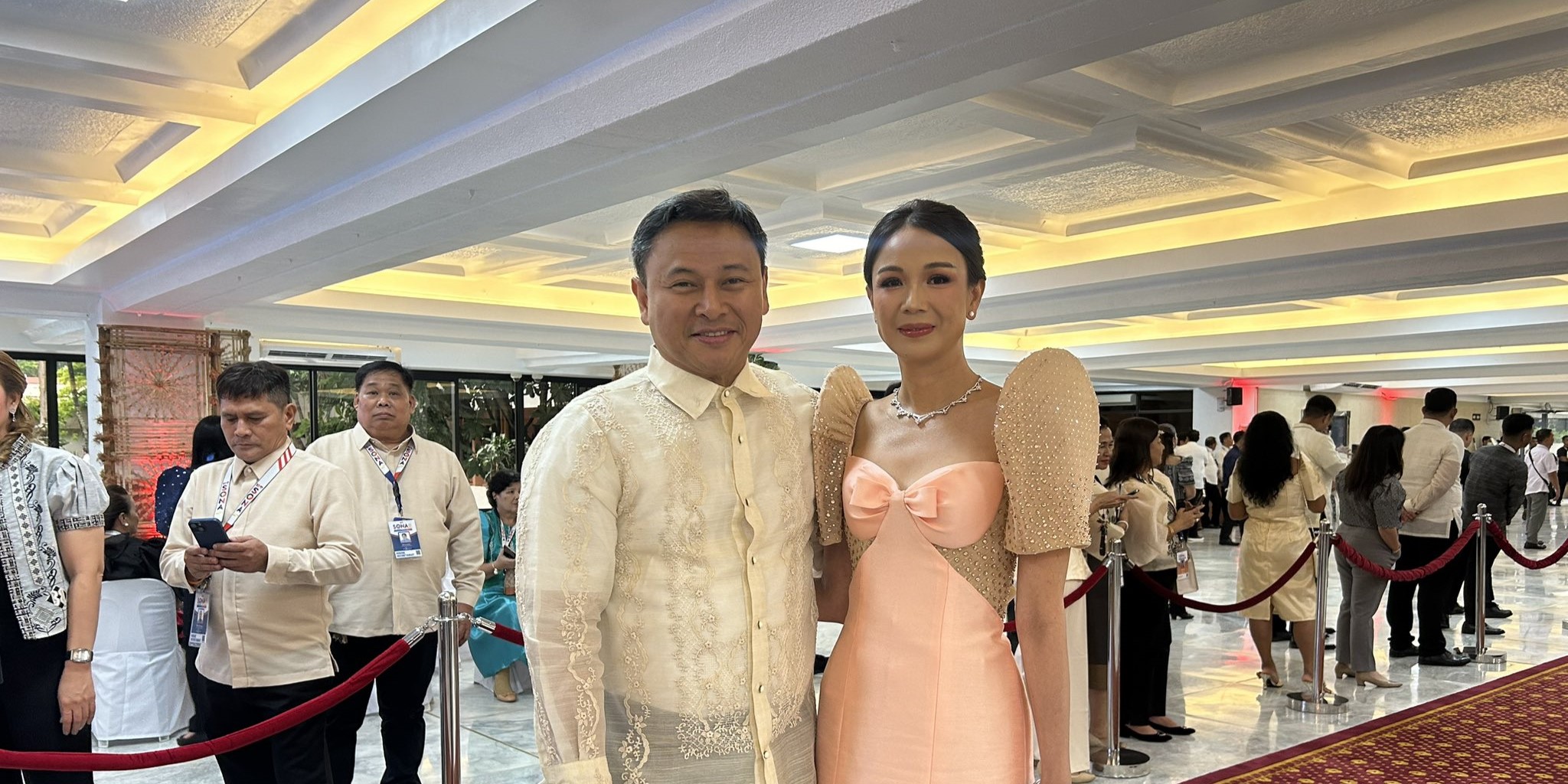 Sonny Angara, Tootsy Angara walk the red carpet for SONA 2024