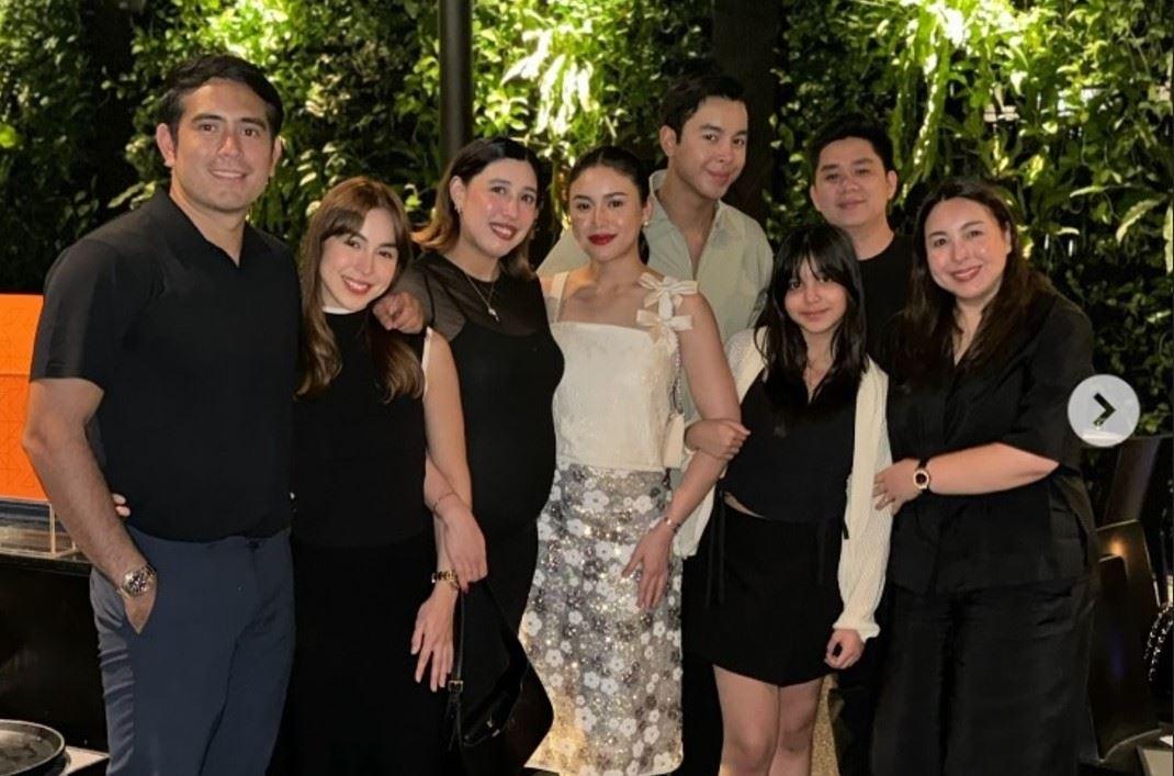 Claudia Barretto and her family at her 25th birthday