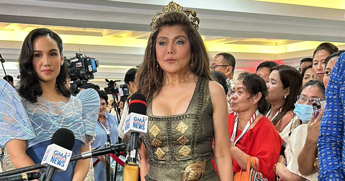 Imee Marcos wears Moro armor-inspired dress, crown in SONA 2024 | GMA ...