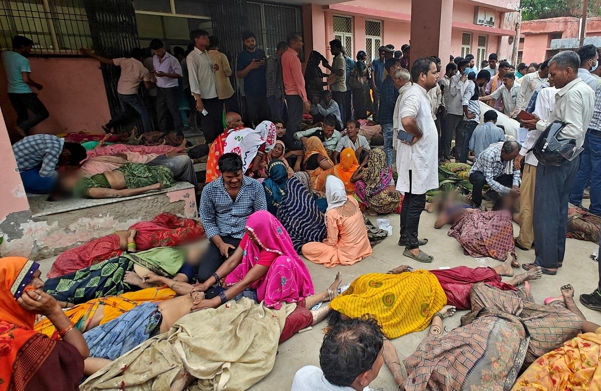 At least 116 people killed in stampede at Hindu religious event in India