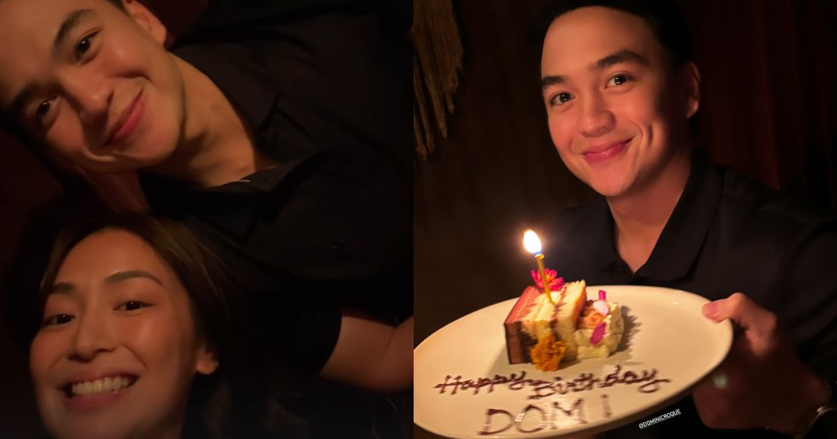 Kathryn Bernardo greets Dominic Roque on his birthday