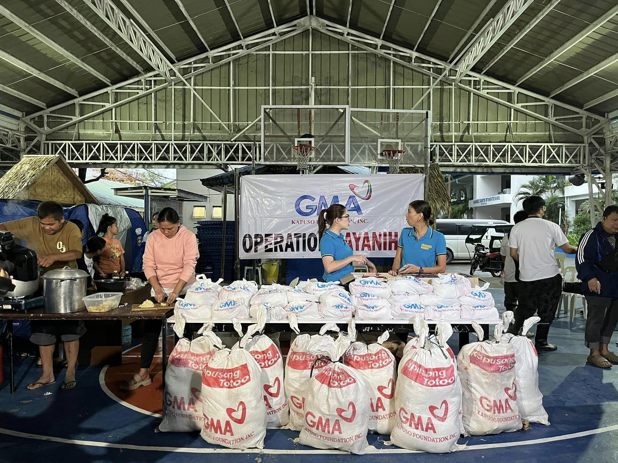 GMA Kapuso Foundation, Sparkle team up for Operation Bayanihan; Sparkle stars help distribute aid and relief to those affected by Carina, Habagat 