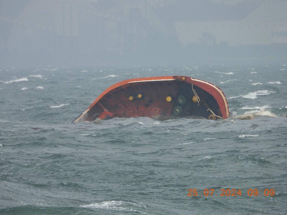 Capsized MT Terranova off Lamao Point in Limay, Bataan