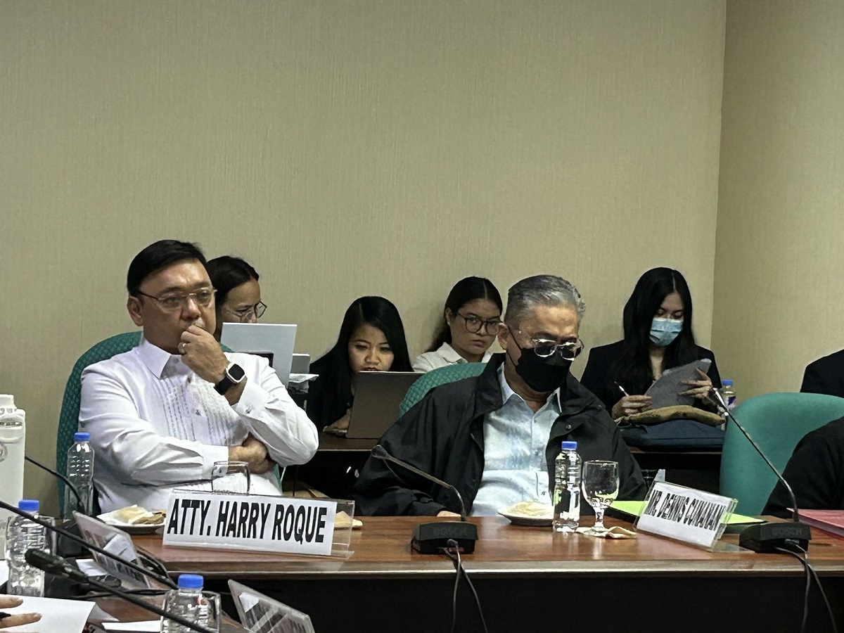 Harry Roque attends Senate probe on raided POGOs