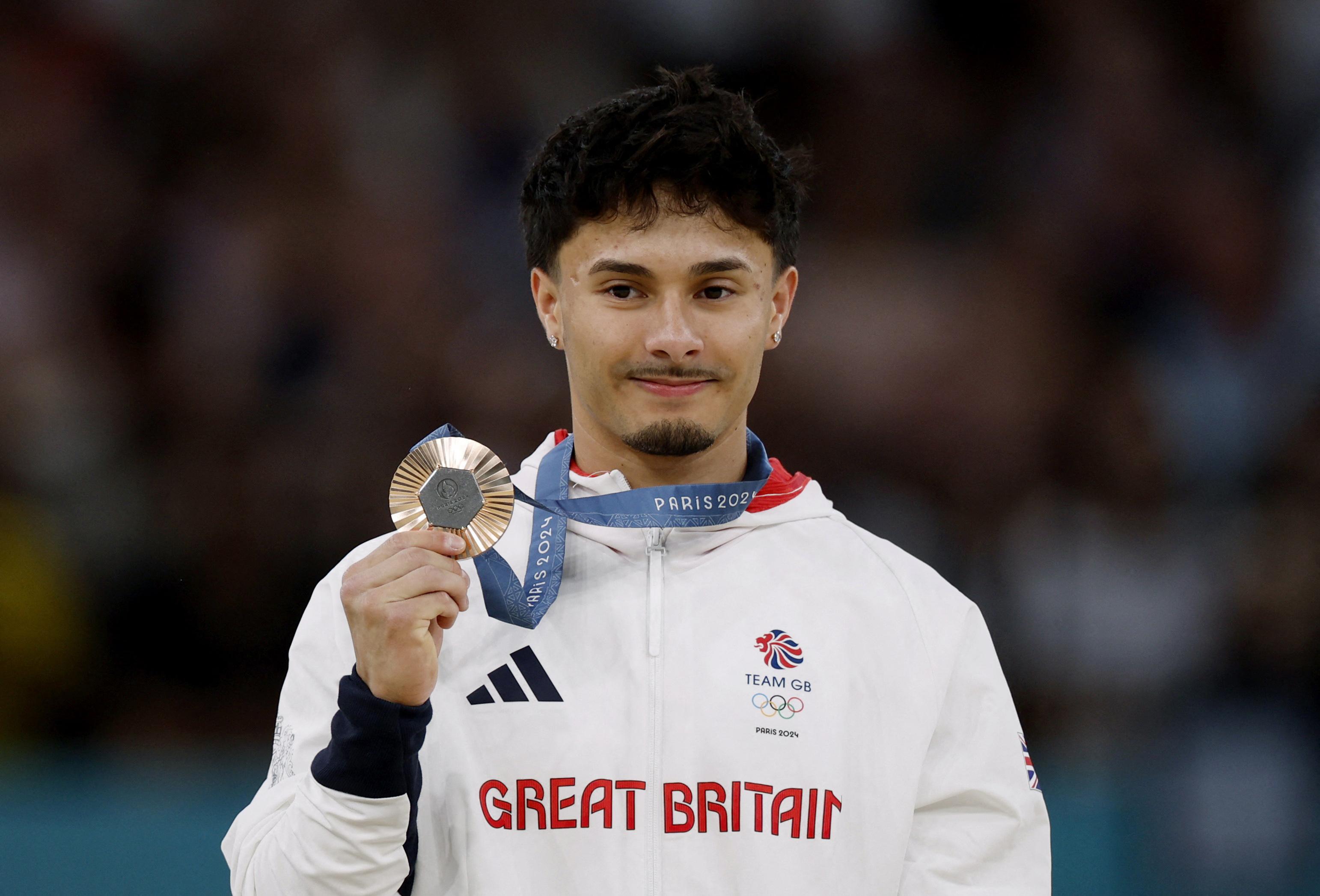 Filipino-British Olympian Jake Jarman at the 2024 Paris Olympics