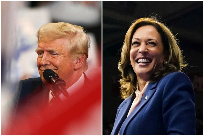 Harris closes campaign in Philadelphia, Trump in Michigan on eve of
