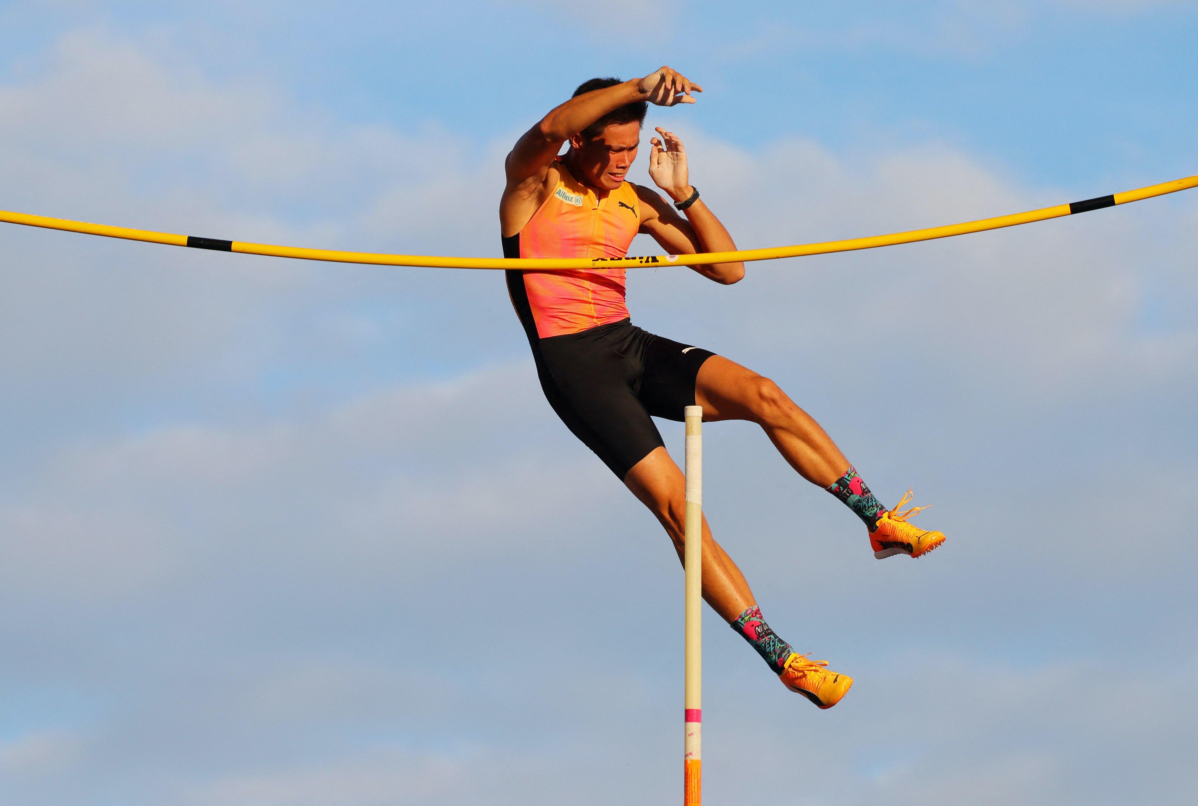 EJ Obiena at the Lausanne Diamond League