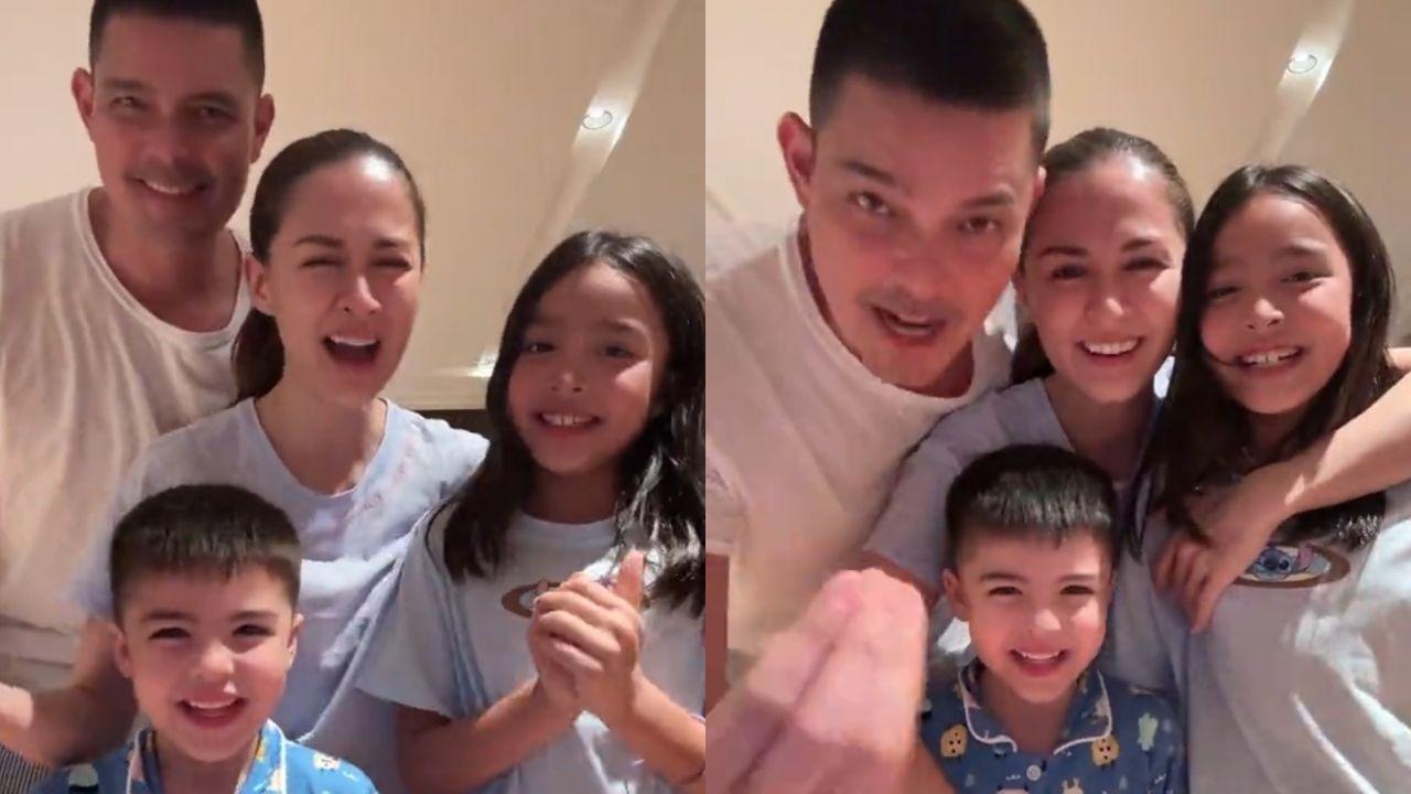 Marian Rivera, Dingdong Dantes, kids Zia and Sixto hop on 'Just Give Me My Money' trend