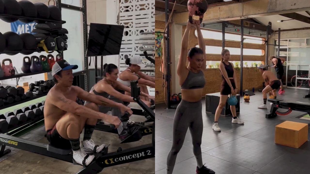 Kuya Kim, Herlene Budol, Klea Pineda work out together at the gym