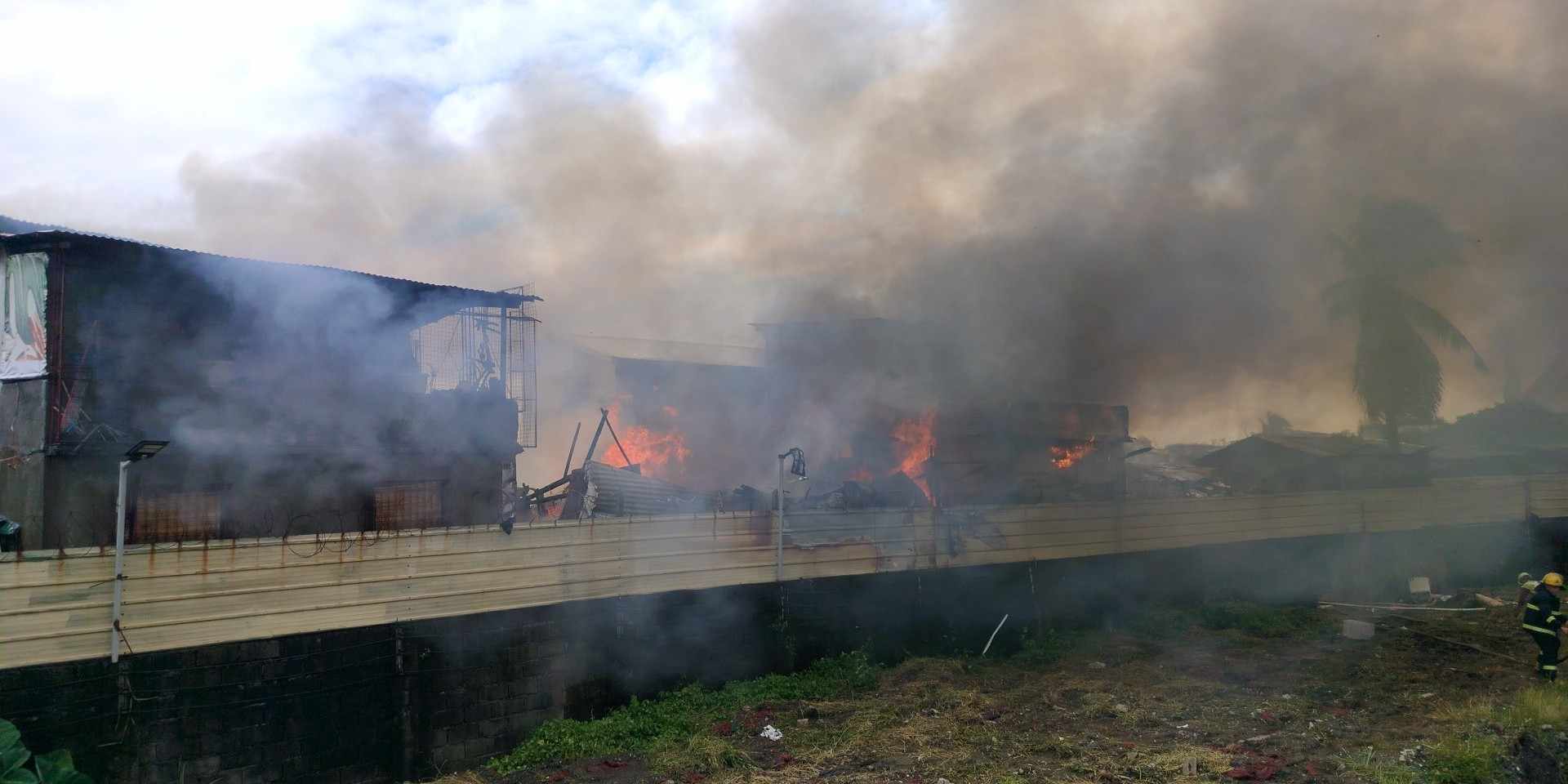 A fire broke out in a residential area of Baseco compound and Bagong Barrio, Caloocan on Thursday.