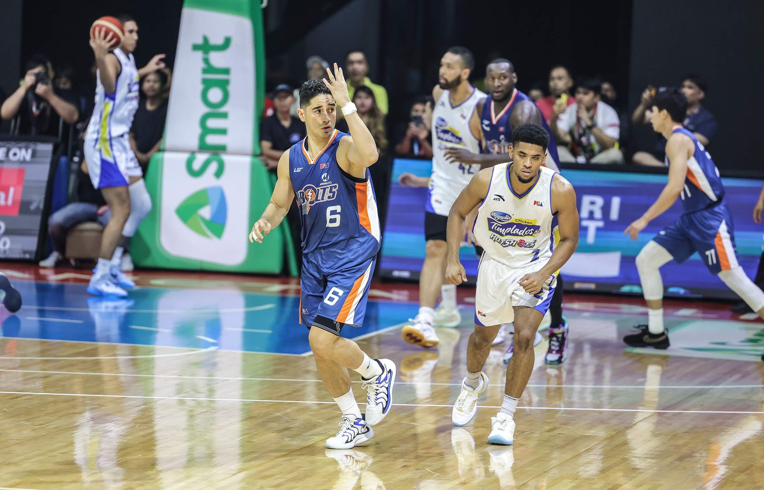 Chris Banchero of Meralco hit the PBA's first 4-point shot