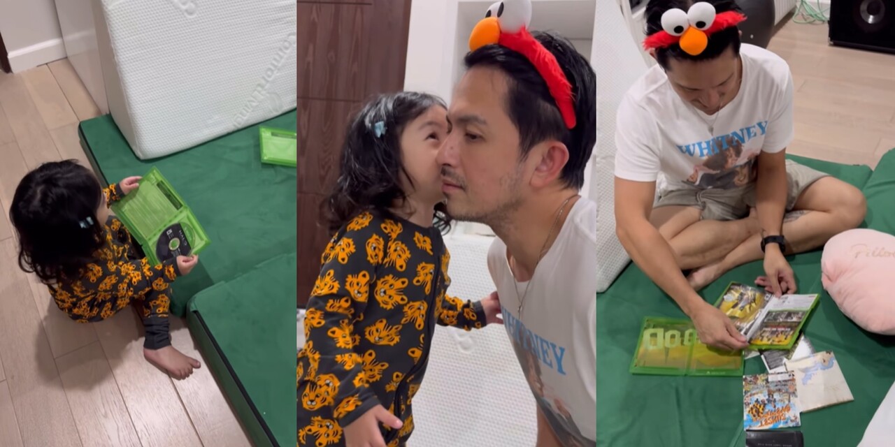 Jennylyn Mercado teases Dennis Trillo after their daughter ripped the covers of his video games