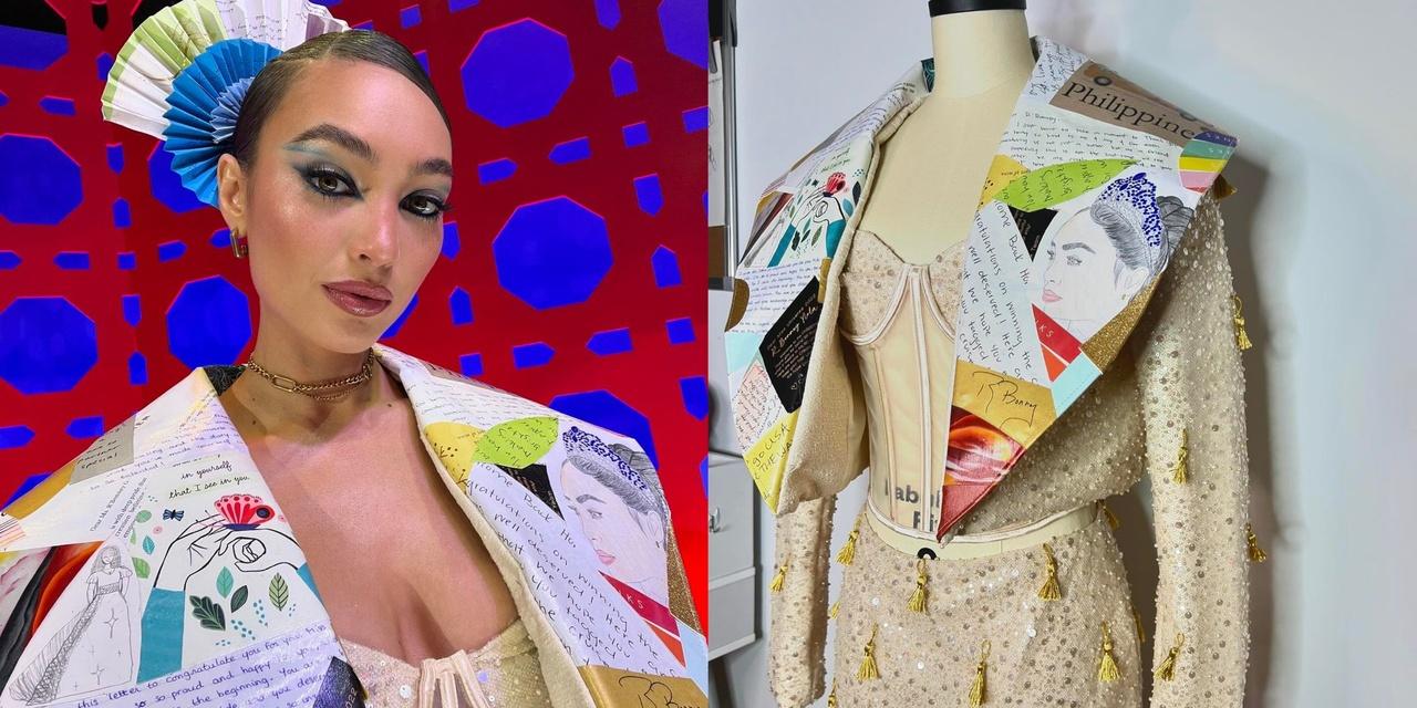 R’Bonney Gabriel incorporates fan letters into outfit as guest judge in 'Drag Race PH'