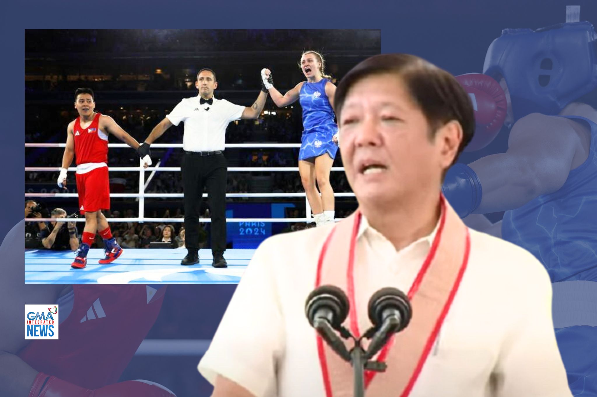 President Ferdinand ''Bongbong'' Marcos Jr. praised Filipina boxer Nesthy Petecio for securing the bronze medal for the Philippines in the 2024 Paris 