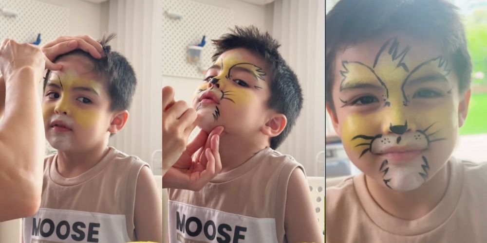 Marian Rivera flexes face-painting skills on son Sixto: ‘Bago kong raket’