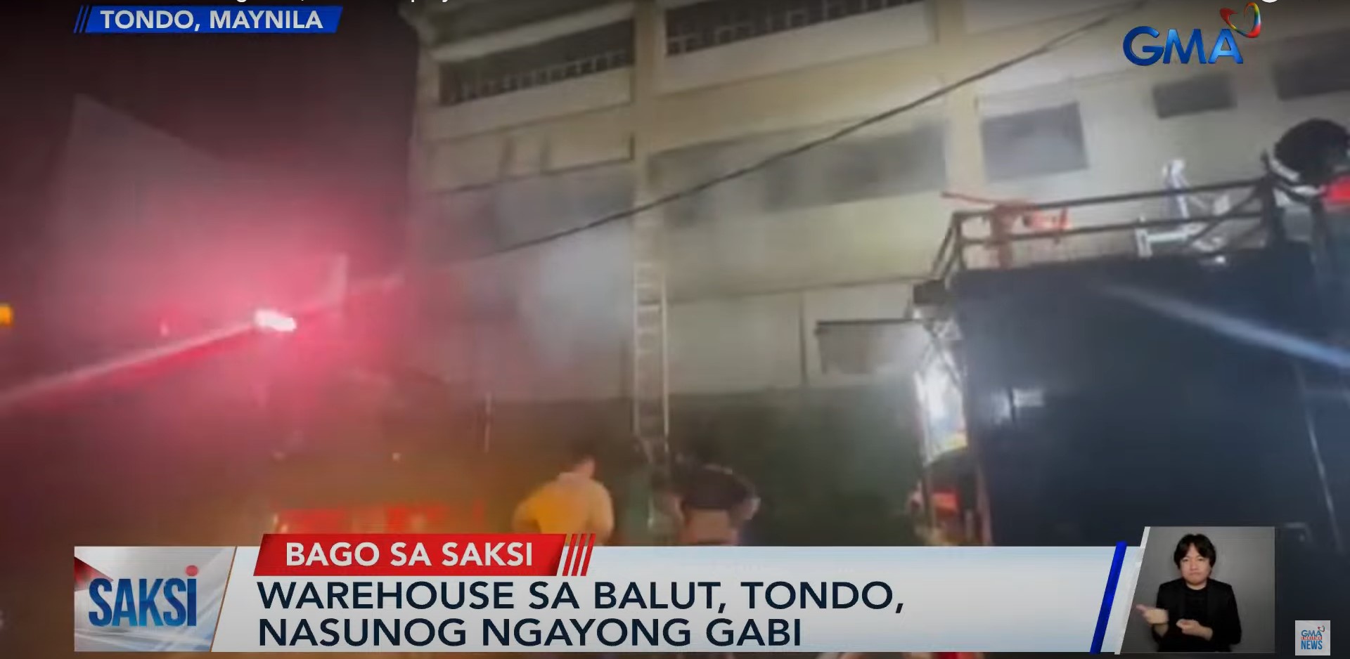 A total of 12 fire volunteers were hurt responding to the blaze in Guidote Street in Tondo.